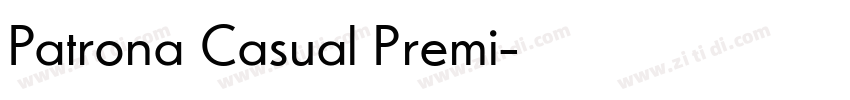 Patrona Casual Premi字体转换